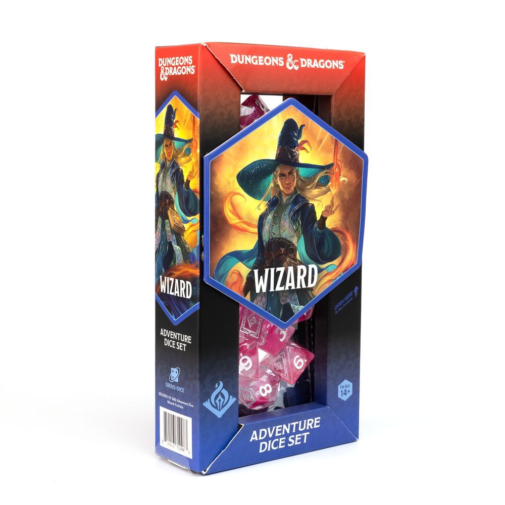 Sirius D&D Adventure Dice Wizard Fuchsia - SDZ2002-19