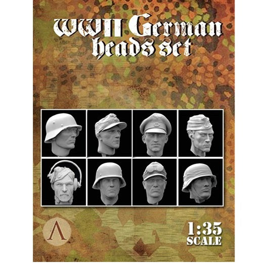 Scale 75 Figures Warfront Wwii German Head Set 35mm (10)