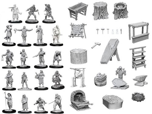 WizKids D&D Nolzur's Marvelous Miniatures: Townspeople Accesories - WZK73698