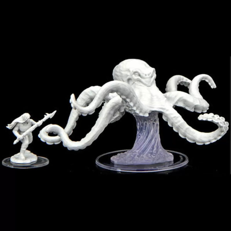 WizKids 90477 Critical Role Unpainted Miniatures: Ashari Waverider & Octopus (9003828707565)
