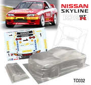 Team C TC032-W 1/10 Nissan Skyline R32 Coupe 190mm Wide, WB 258mm with R32 Winfield Decal Sheet (8319235490029)