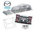 Team C TM107 1/10 Mini Mazda RX7 Body WB 210mm Width 165mm (8319285493997)