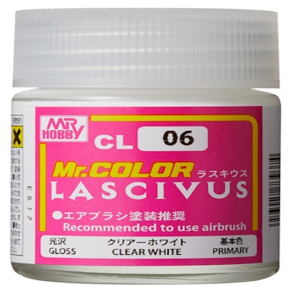 Gunze CL006 Mr Color Lascivus : Gloss Clear White (7546265567469)
