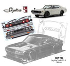 Team C Nissan Skyline 2000 GT-R 190mm RC Car Body 1/10 Scale