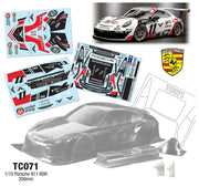 Team C TC071 1/10 PORSCHE 911 RSR WB258mm Width 200mm, with Light Bucket by Team C (8319238602989)