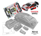 Team C Toyota Yaris WRC 190mm RC Car Body 1/10 Scale